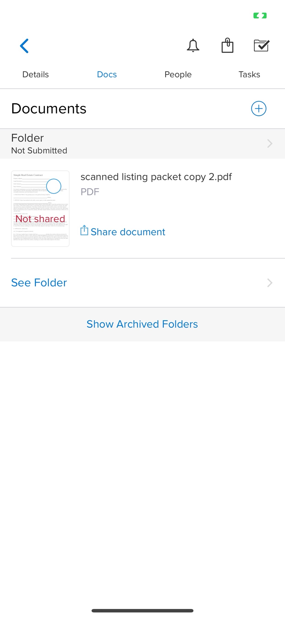 dotloop: iOS - Adding documents to a loop