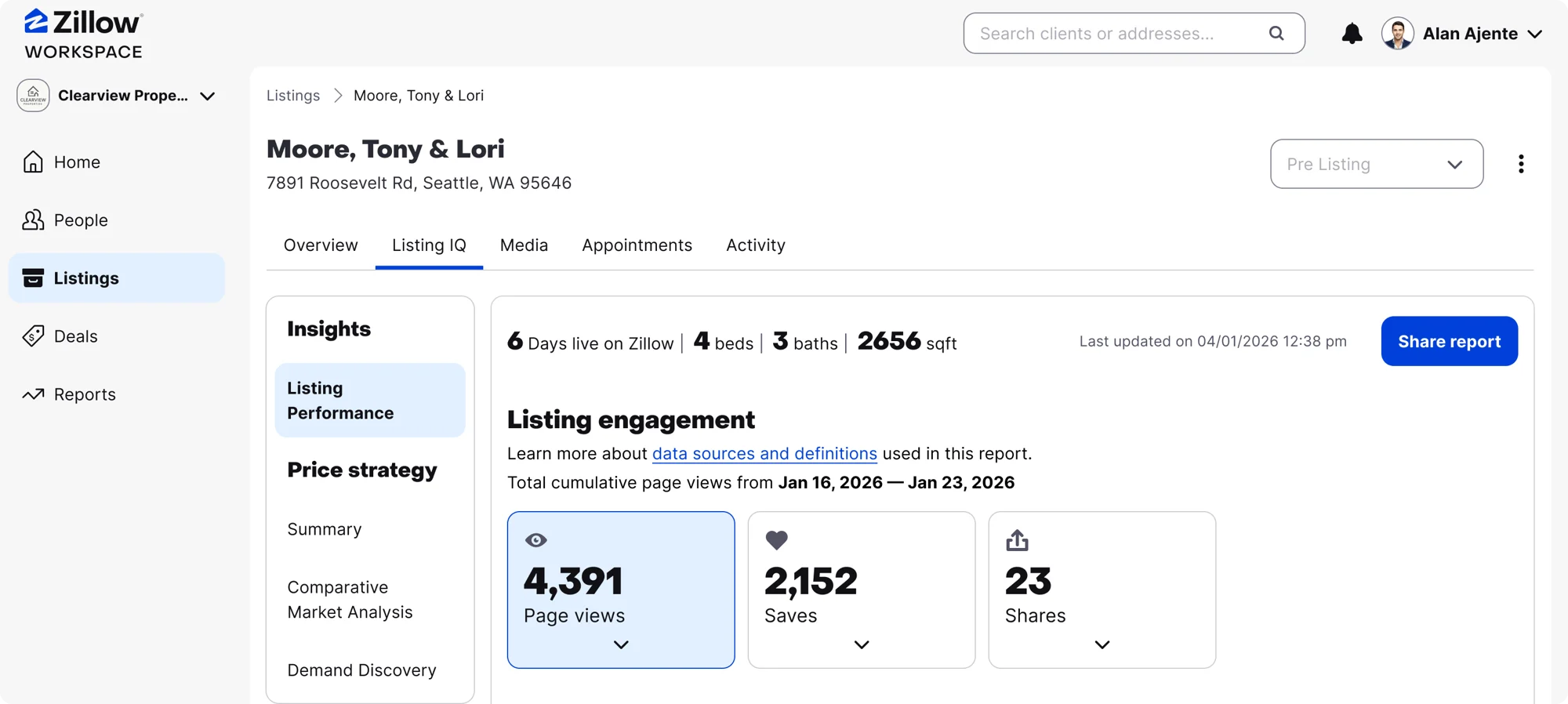 Showcase: Listing performance